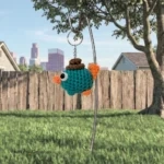 Agent Platypus Crochet Keychain