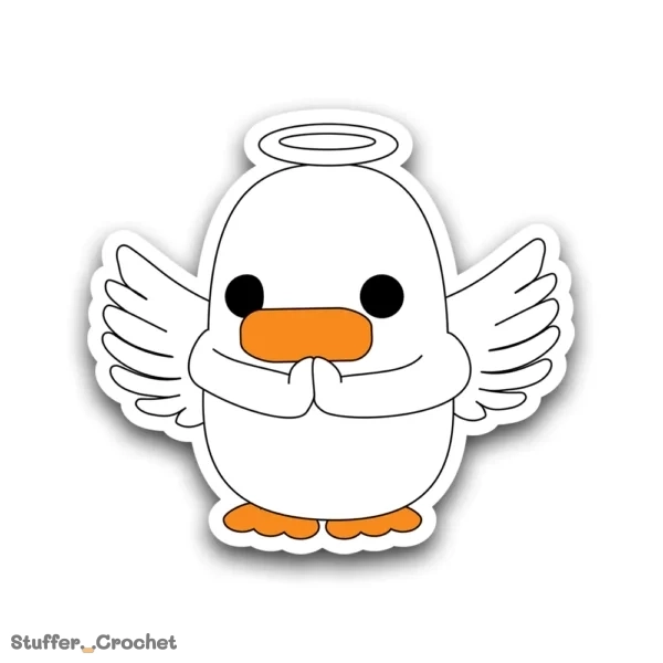 angel kapi duck sticker