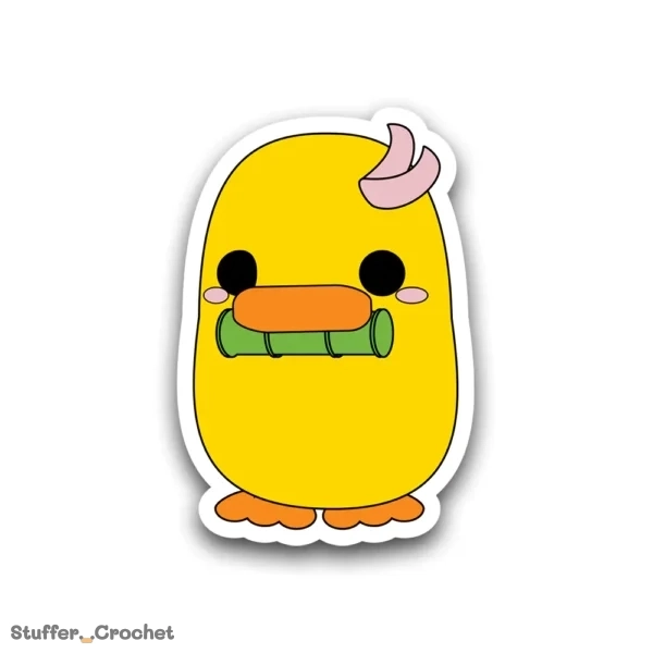 bamboo riri duck sticker