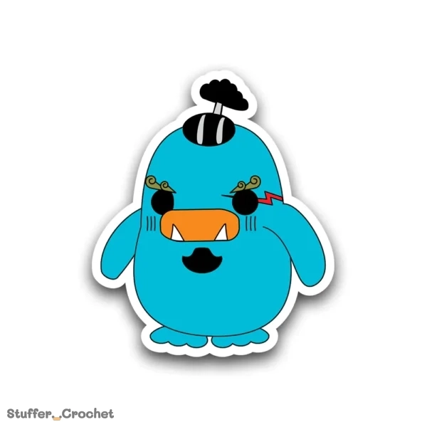 Blue Sea Warrior Kapi Duck Sticker