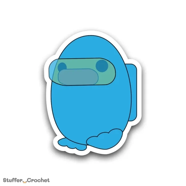 Blue Sus Piki Sticker