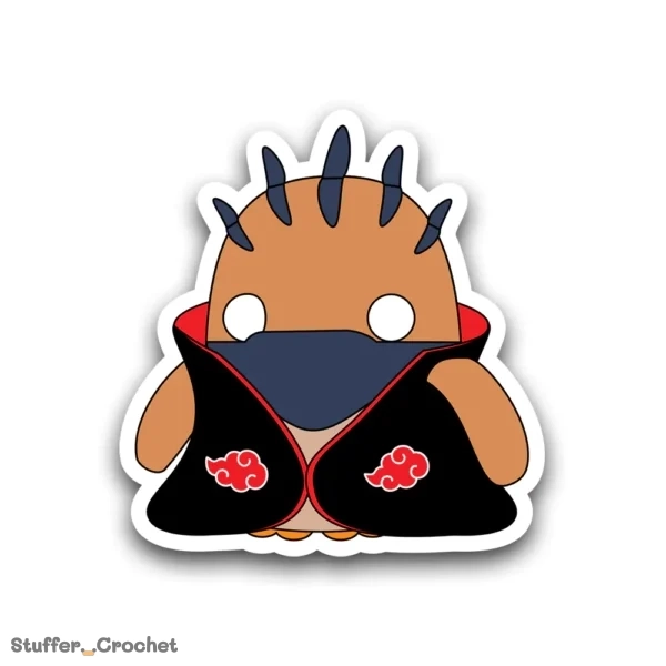 brown puppet ninja kapi duck sticker