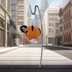 chainsaw devil crochet keychain