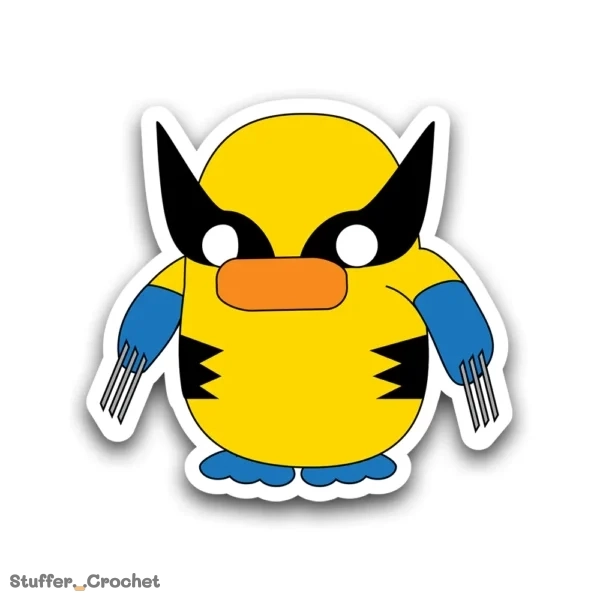 claw hero kapi duck sticker