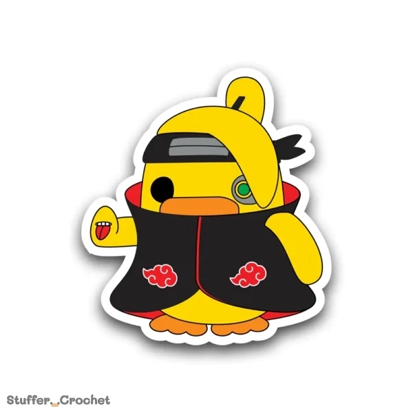 clay artist ninja kapi duck sticker