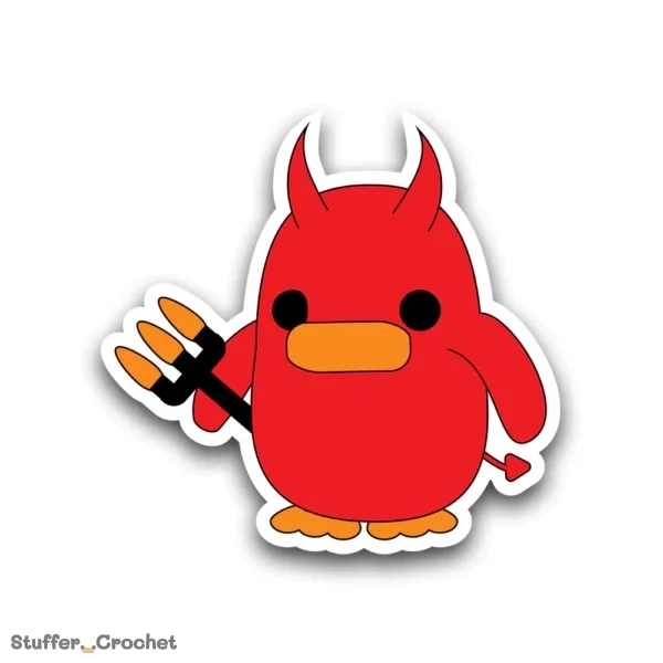 devil kapi duck sticker