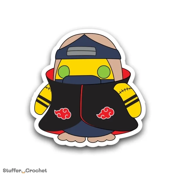 ghost ninja kapi duck sticker