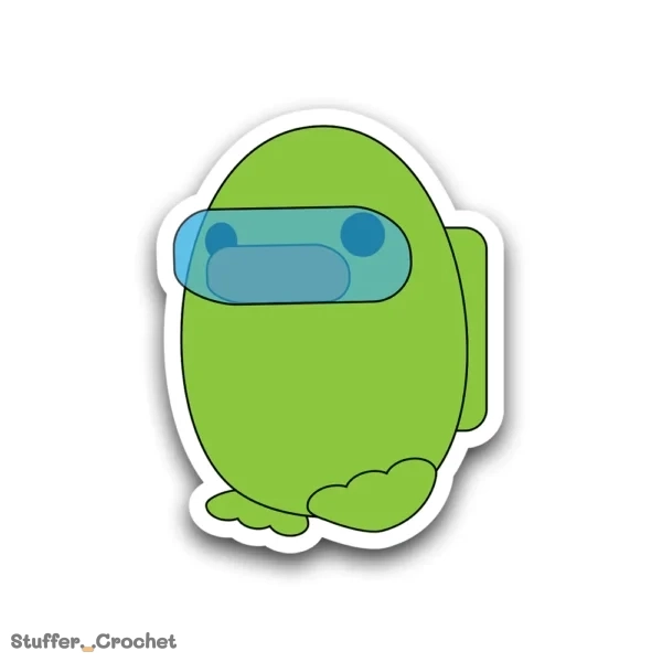 Green Sus Piki Sticker