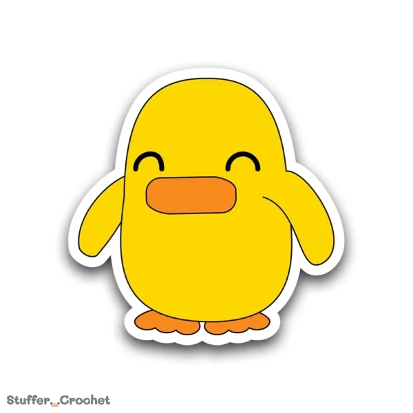 happy kapi duck sticker