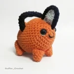 large chainsaw devil crochet doll