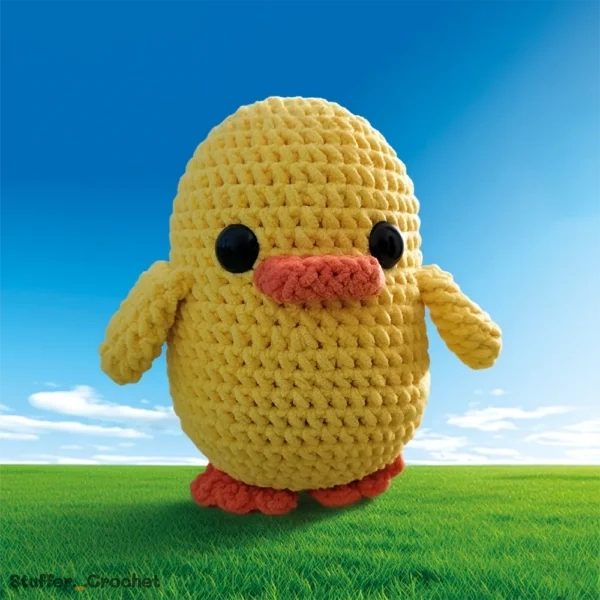 large duck crochet doll