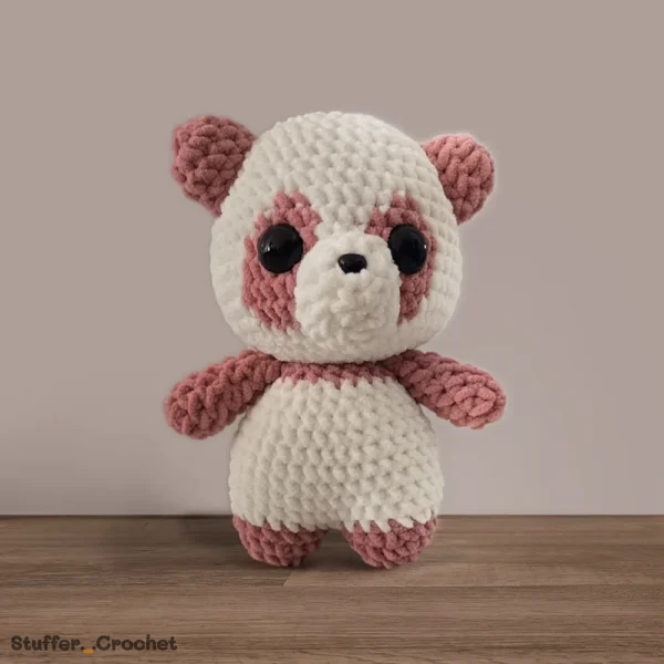 large panda crochet doll