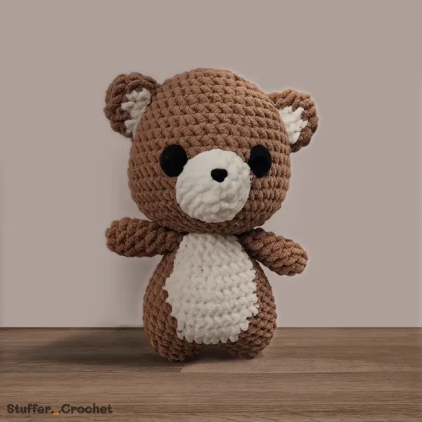 Large Teddy Bear Crochet Doll