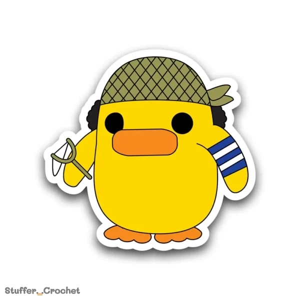long nose sniper kapi duck sticker