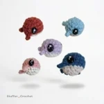 Mini Whale Crochet Keychain