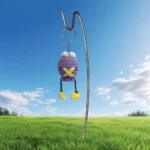 monster balloon crochet keychain