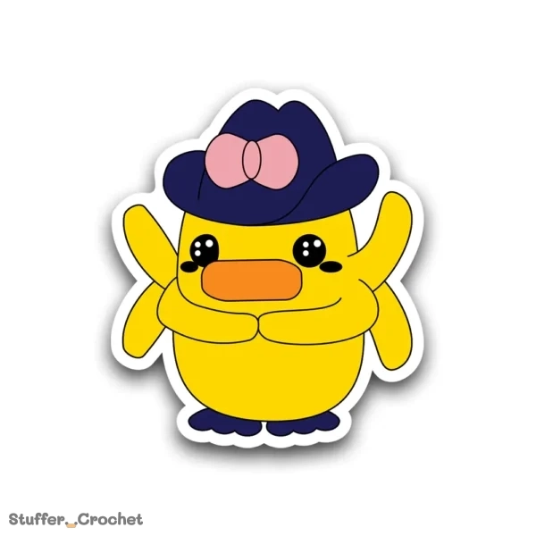 Multi-Arm Scholar Riri Duck Sticker
