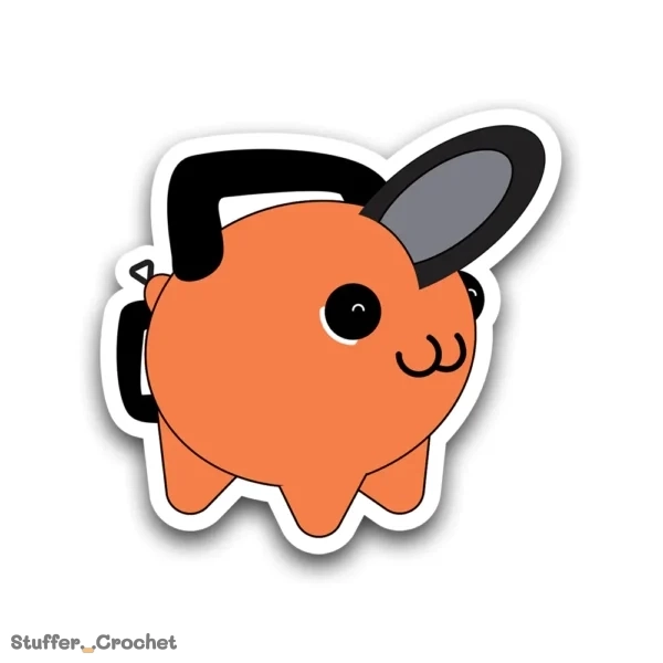 orange devil sticker