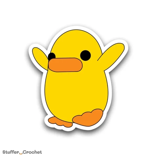 piki duck sticker