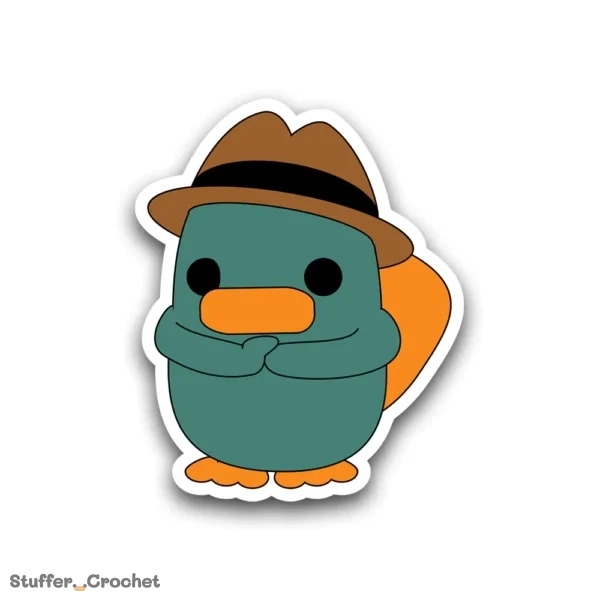 Platypus Agent Kapi Duck Sticker
