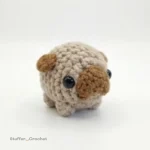 pug crochet keychain