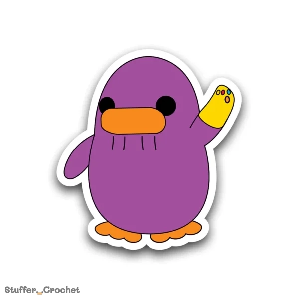 Purple Titan Piki Sticker