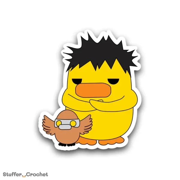 Shadow Owl Duck Sticker