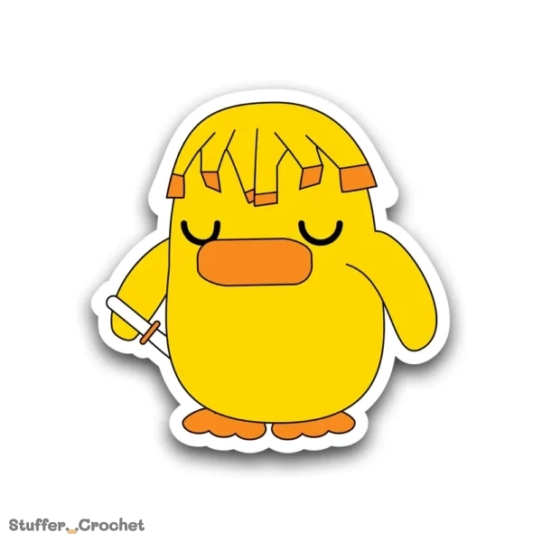 Sleeping Electric Kapi Duck Sticker