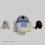 space robot crochet doll