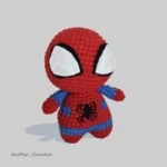 spider hero crochet doll