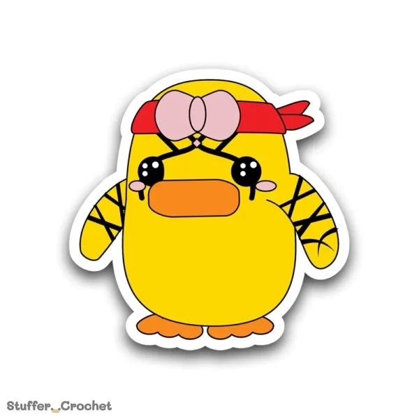 Strong Healer Ninja Riri Duck Sticker