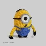 Yellow Helper M Crochet Doll
