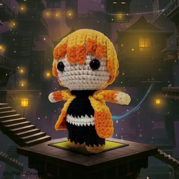 yellow slayer crochet doll