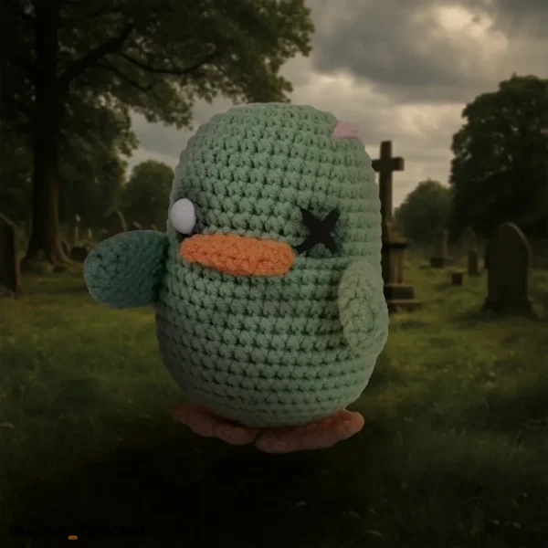 zombie duck croche doll
