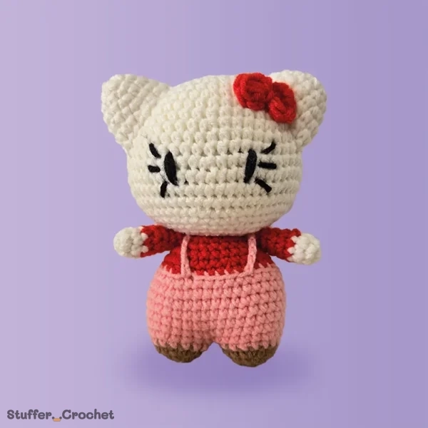 Kitty Crochet Doll Baby safe