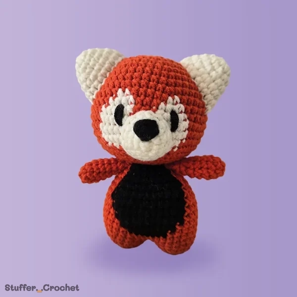 Red Panda Crochet Doll Baby safe