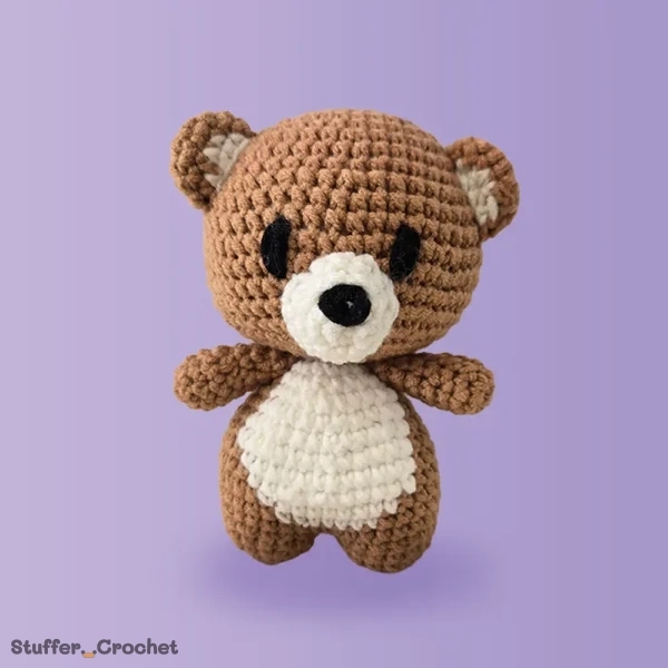 teddy bear crochet doll baby safe