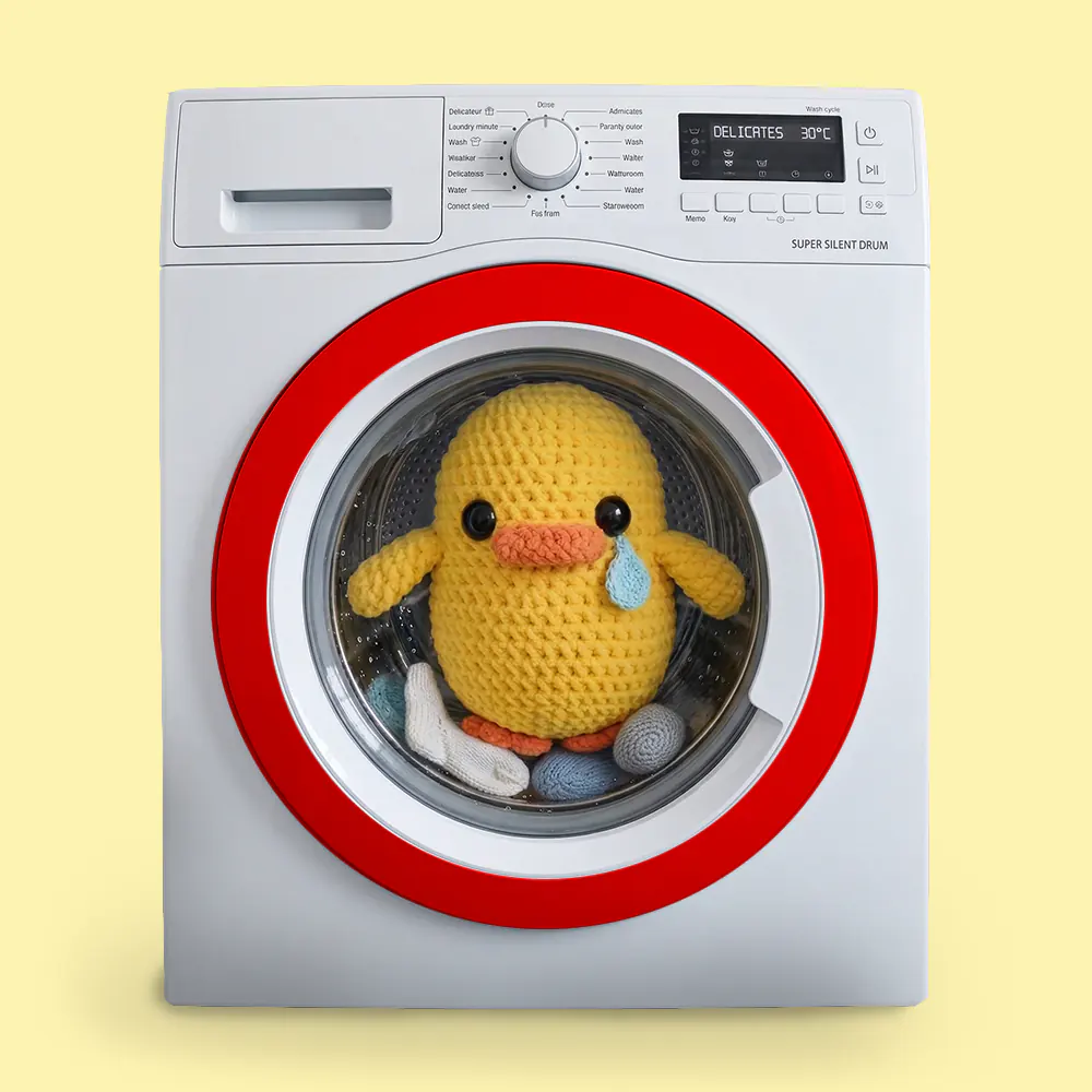 washing machine duck doll